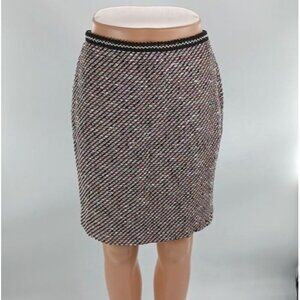 Talbots Tweed Pencil Skirt Womens Size 2 Petite Textured Knit Lined Classic